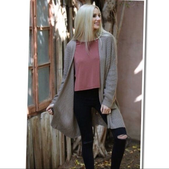 𝅺taupe Cardigan sweater - Picture 14 of 15